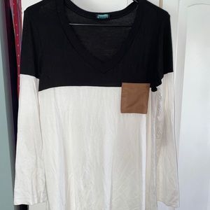 Piace boutique color block long sleeve